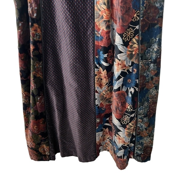 Century Of Boston Floral Velvet Skirt And Vest Set Large /14 - Picture 10 of 14